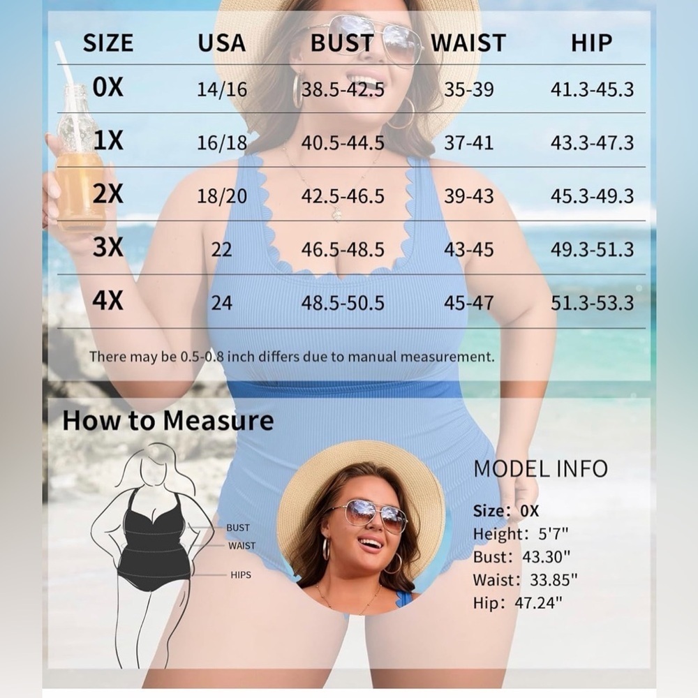 🆕Plus Size Swimsuit-Tummy Control - Picture 3 of 3